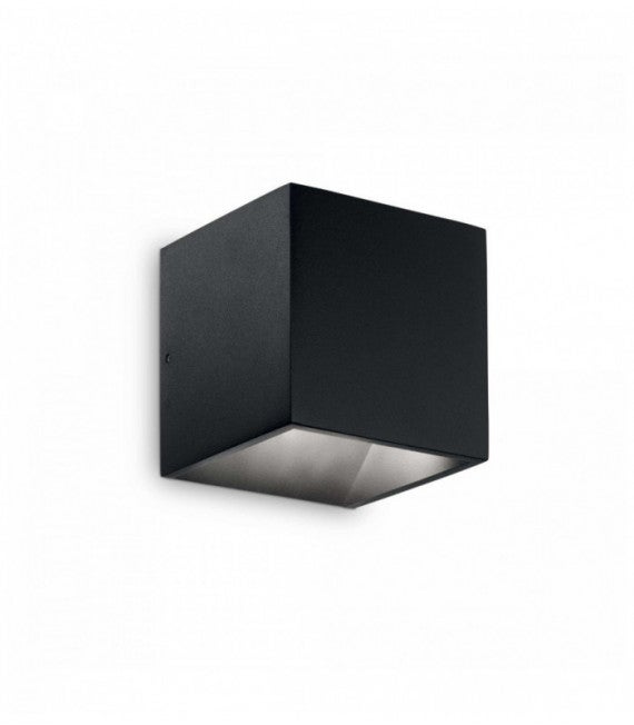 Ideal Lux Rubik Aplique LED 1 Luz Para Exterior Up Down Negro IP44