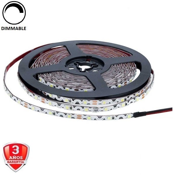 Ruban LED Pliable S 7 2W DC12V 60LED M Longueur 5m Blanc Chaud