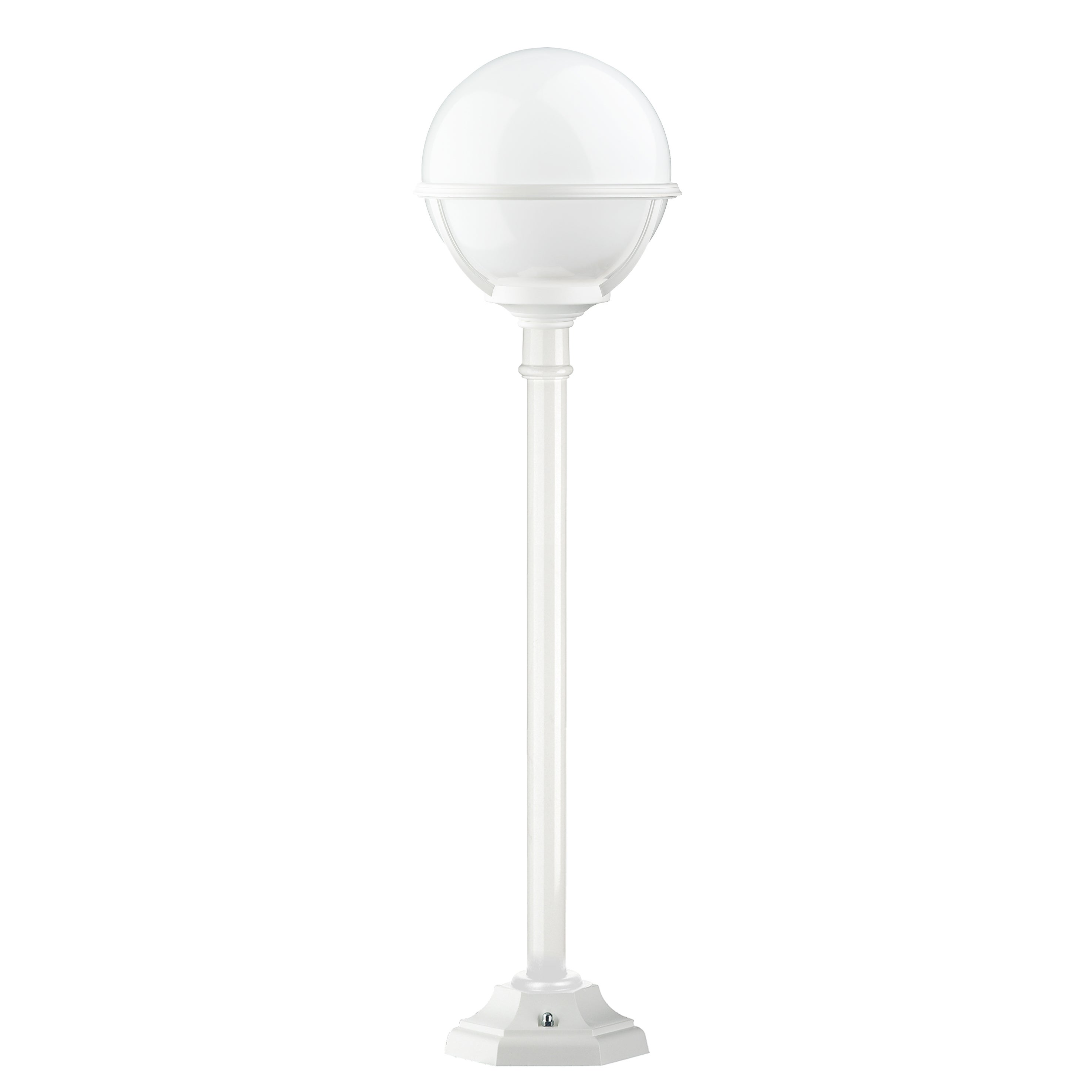 Borne Classique CLIC CLAC GLOBO IP43 E27 42W 1060mm Blanc Leroy Merlin