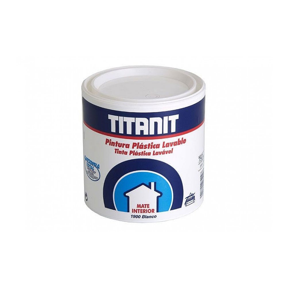 Pintura Para Paredes Y Techos Lavable Titanit Mate Blanco Interior Y