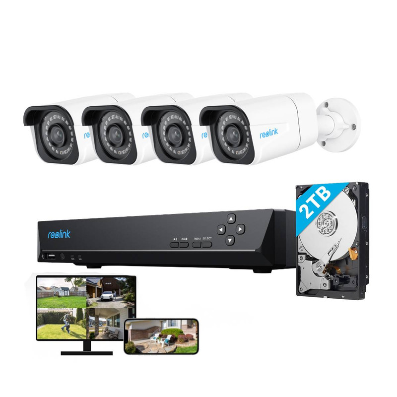 Kit De Vid Osurveillance Avec Ch To Poe Nvr Et Cam Ra K Poe Bullet