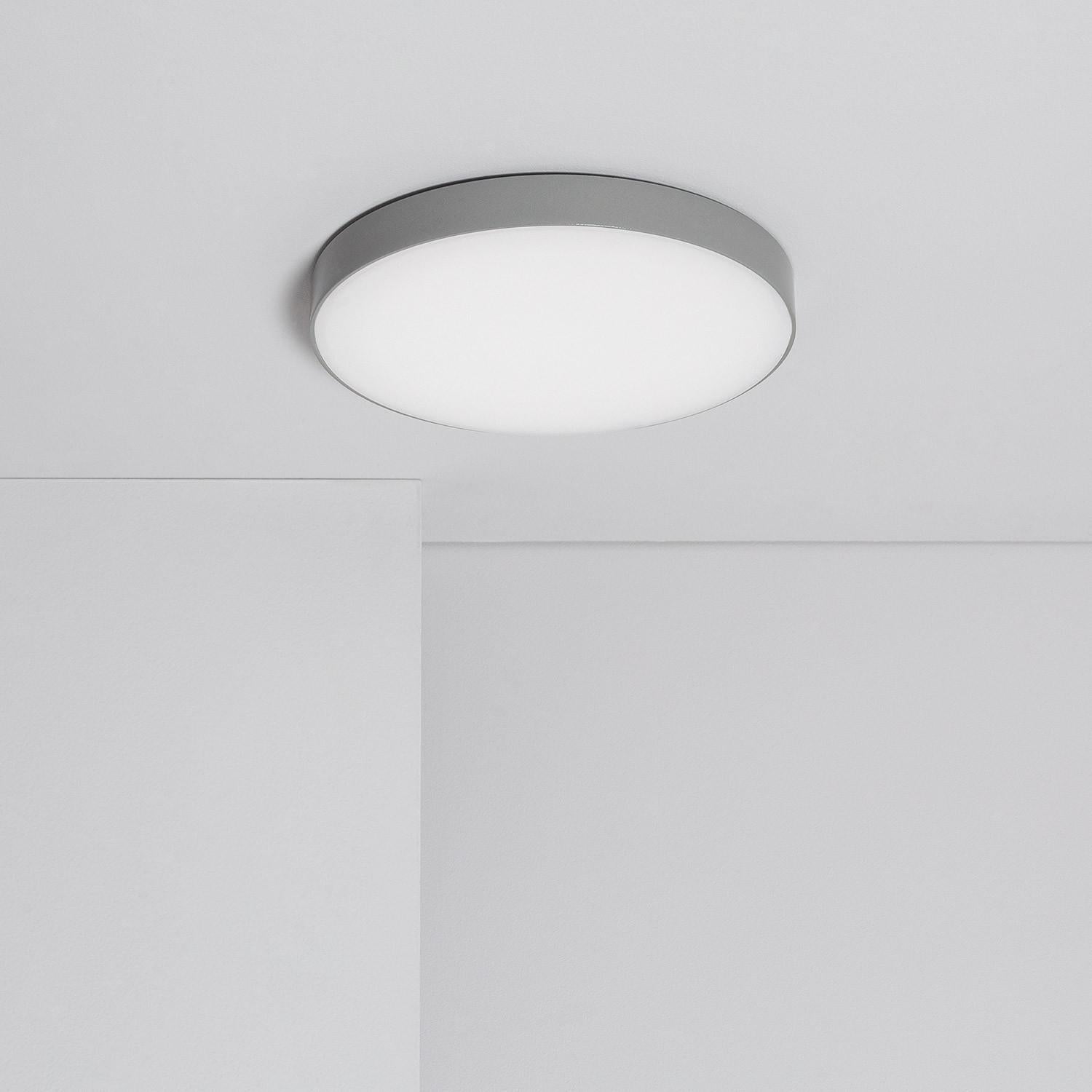 Ledkia Plafón LED 18W Circular Ø180 mm Regulable Gris120º Leroy Merlin