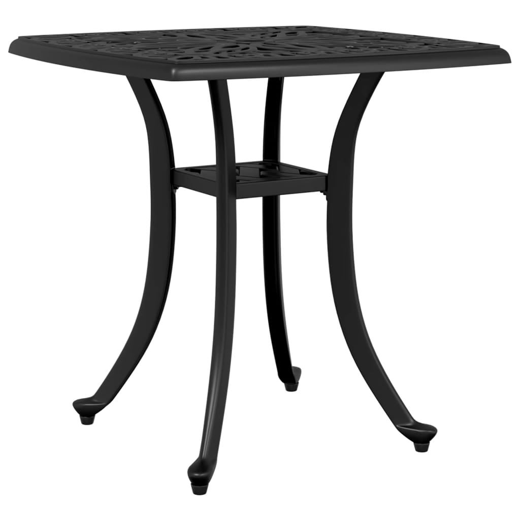 Table De Jardin En Fonte D Aluminium Noire X X Cm Leroy Merlin