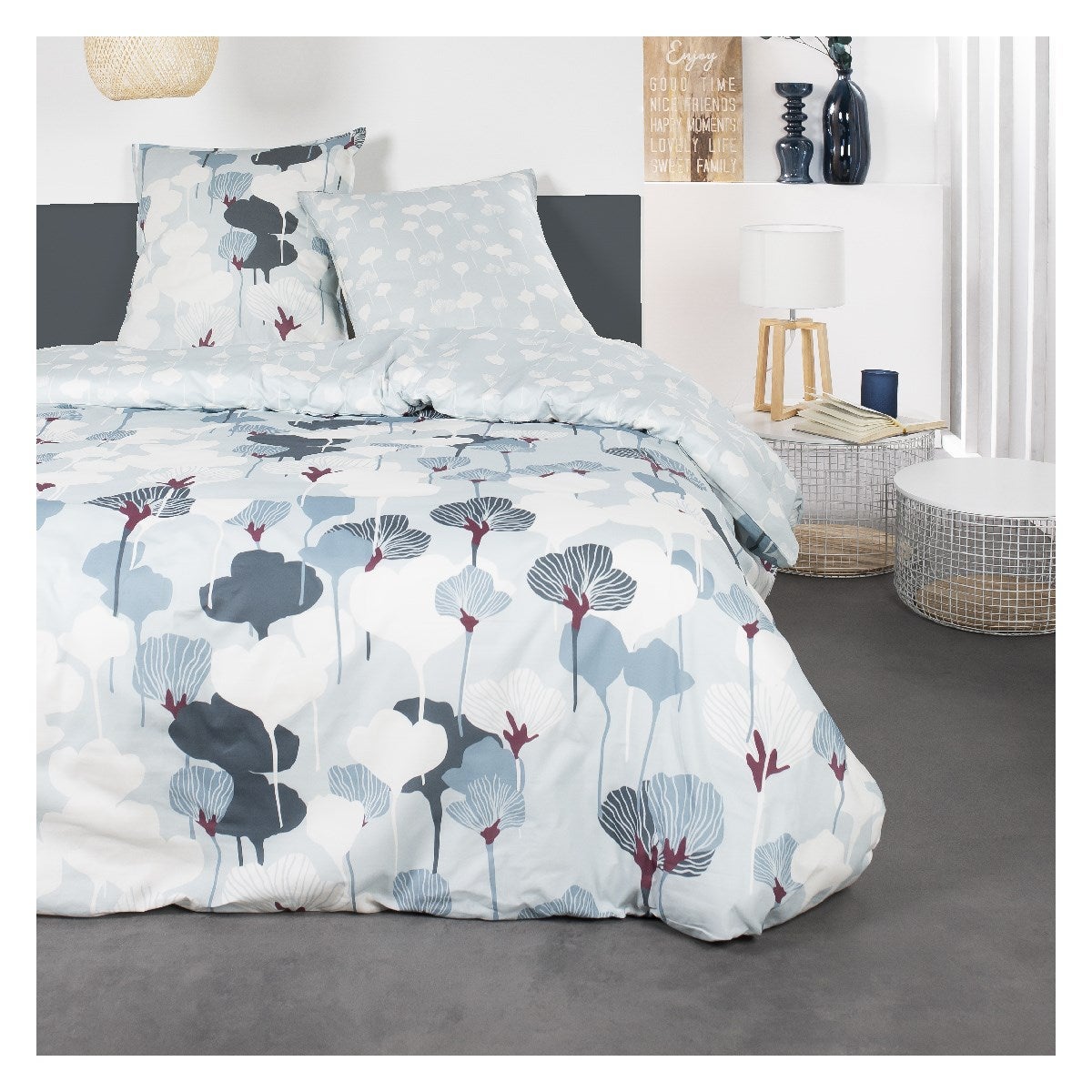 Parure De Lit Personnes Imprim Floral Coton Sunshine Flavi Leroy