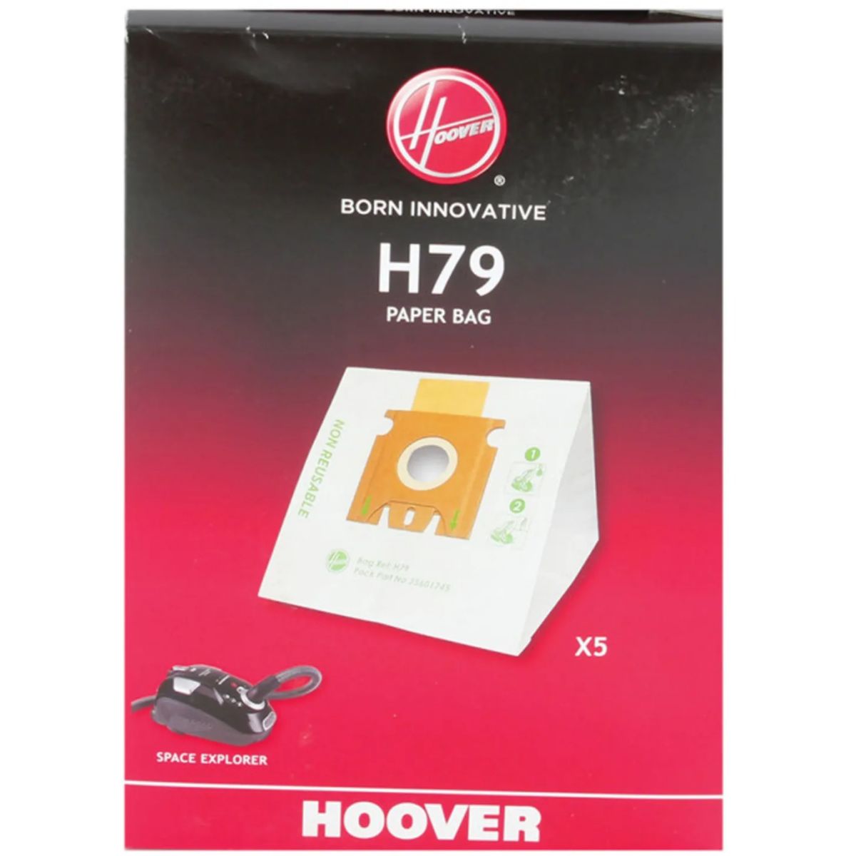 Sac Aspirateur HOOVER H79 En Papier Pour Space Explorer X5 Leroy Merlin