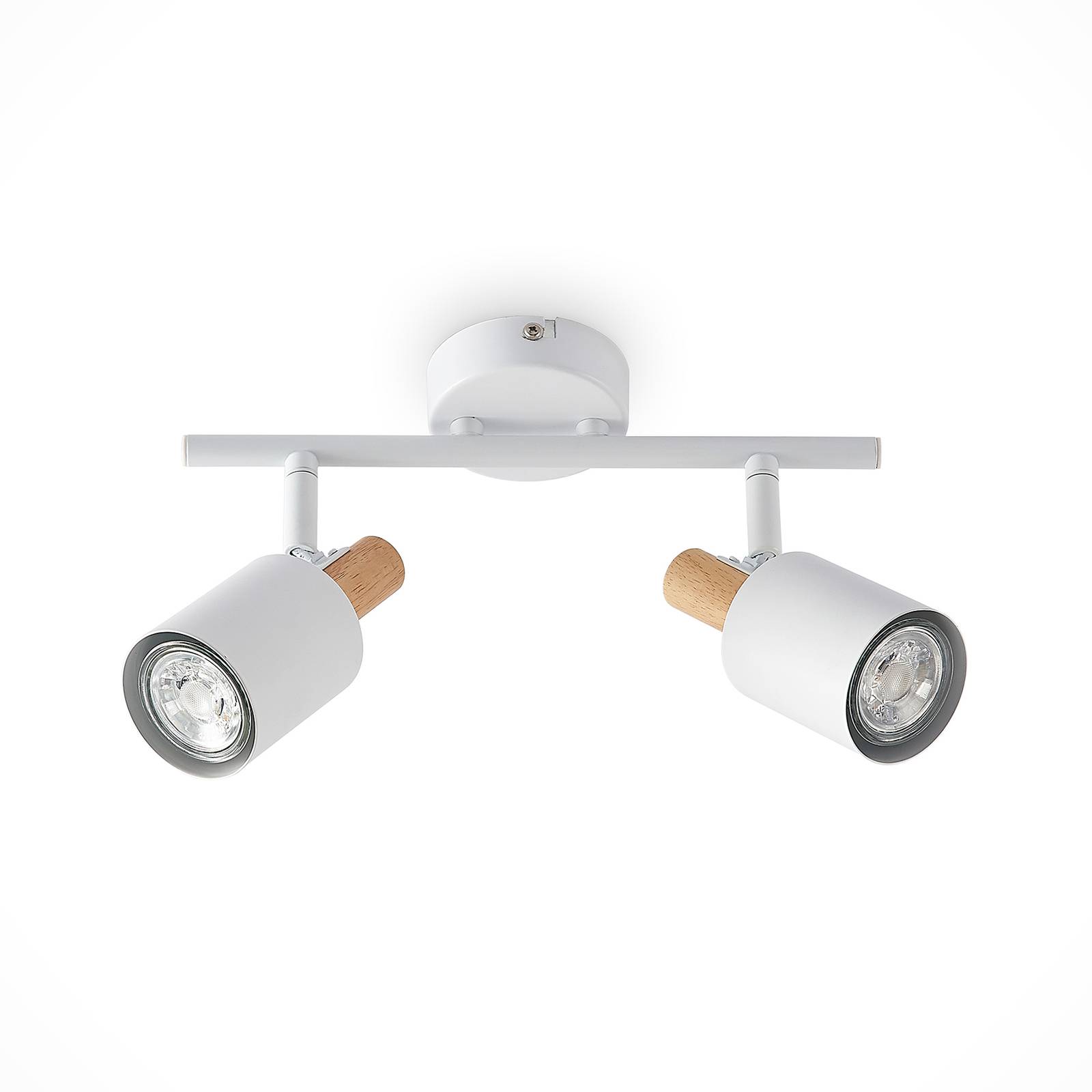 Lindby Spot Pour Plafond Junes Lampes Cm De Long Blanc Bois