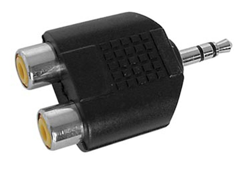 CONECTICPLUS Adaptateur Jack 3 5 mâle stéréo 2 RCA femelles Leroy Merlin