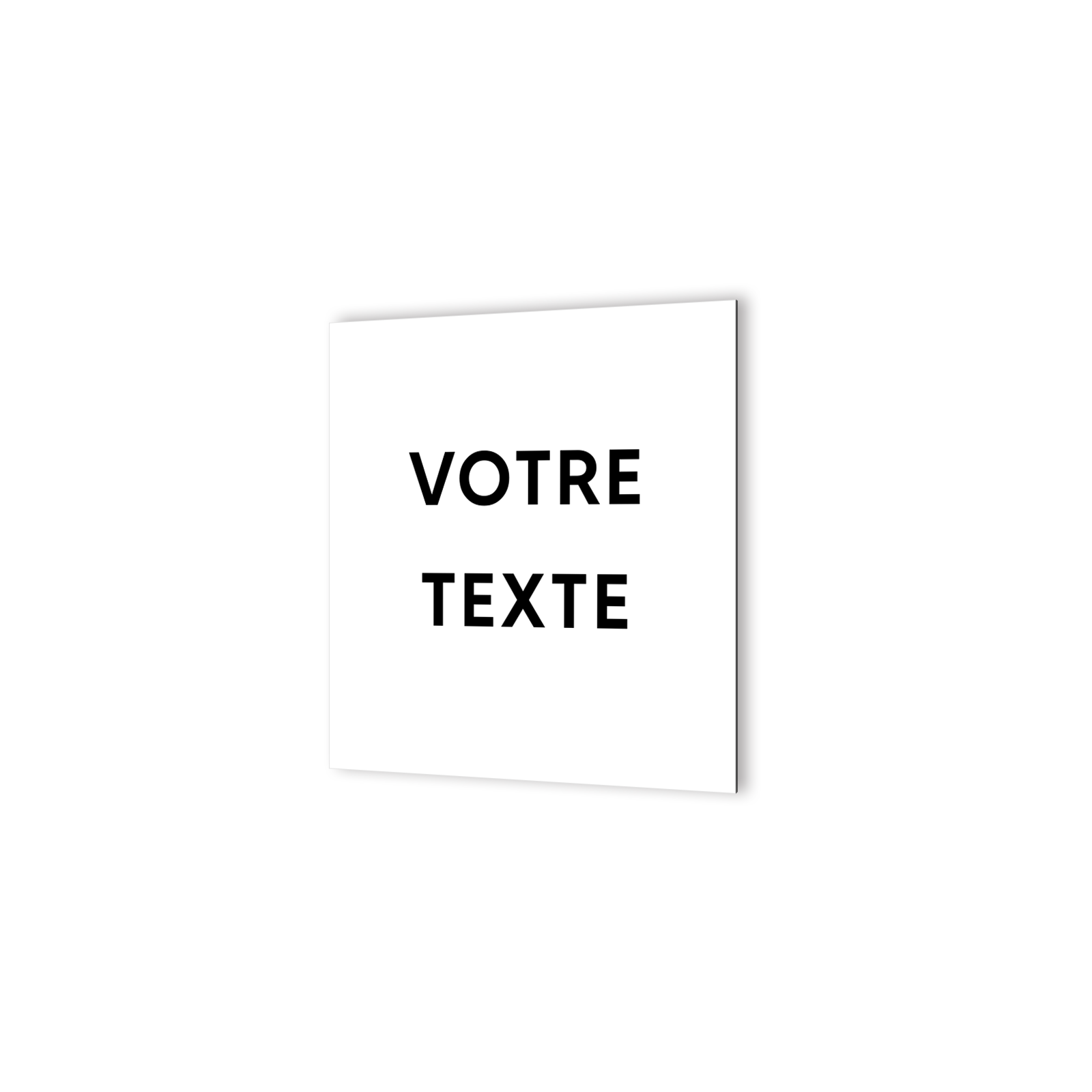 Panneau signalétique personnalisable avec votre texte 1 ou 2 lignes