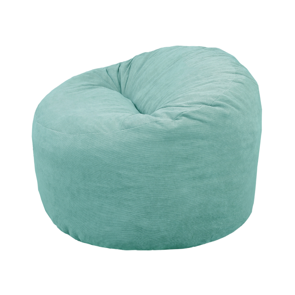 Pouf velours côtelé BANANAIR 100 cm vert Leroy Merlin