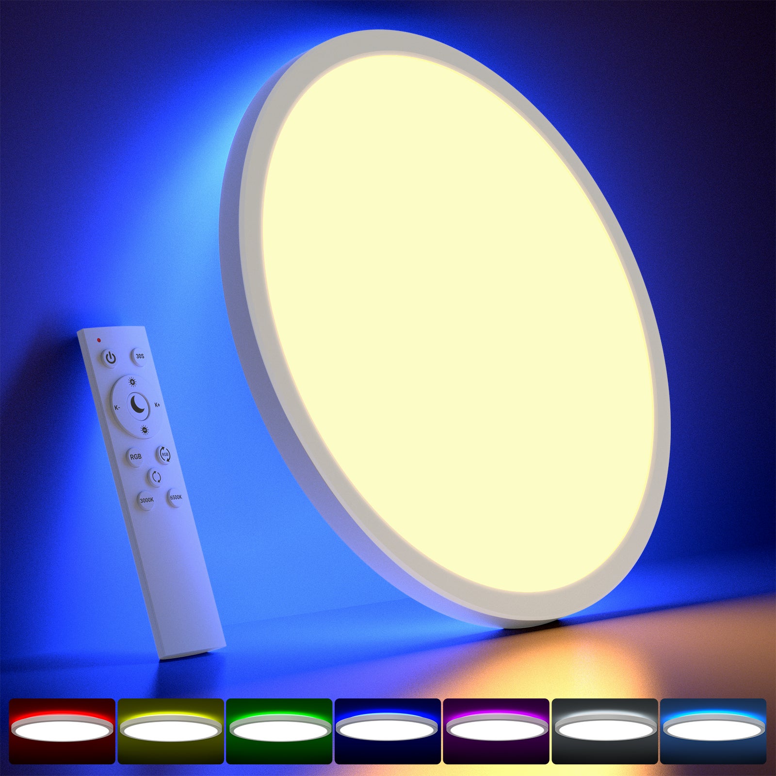 Anten Plafonnier Led Dimmable W W Rgb Changement De Couleur