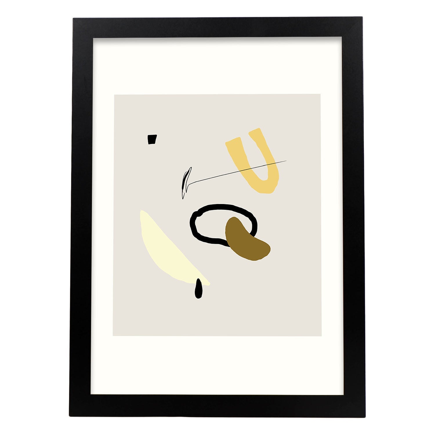 Lamina Artistica Decorativa Con Ilustracion De Suprematismo Estilo