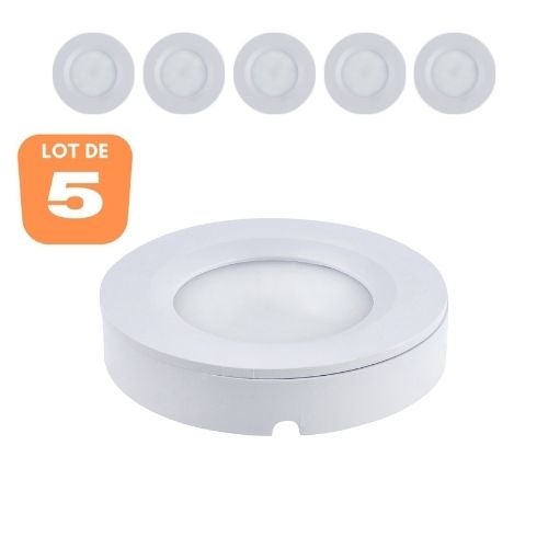 Paquete De Focos Led Luna W Redondos Empotrables Leroy Merlin