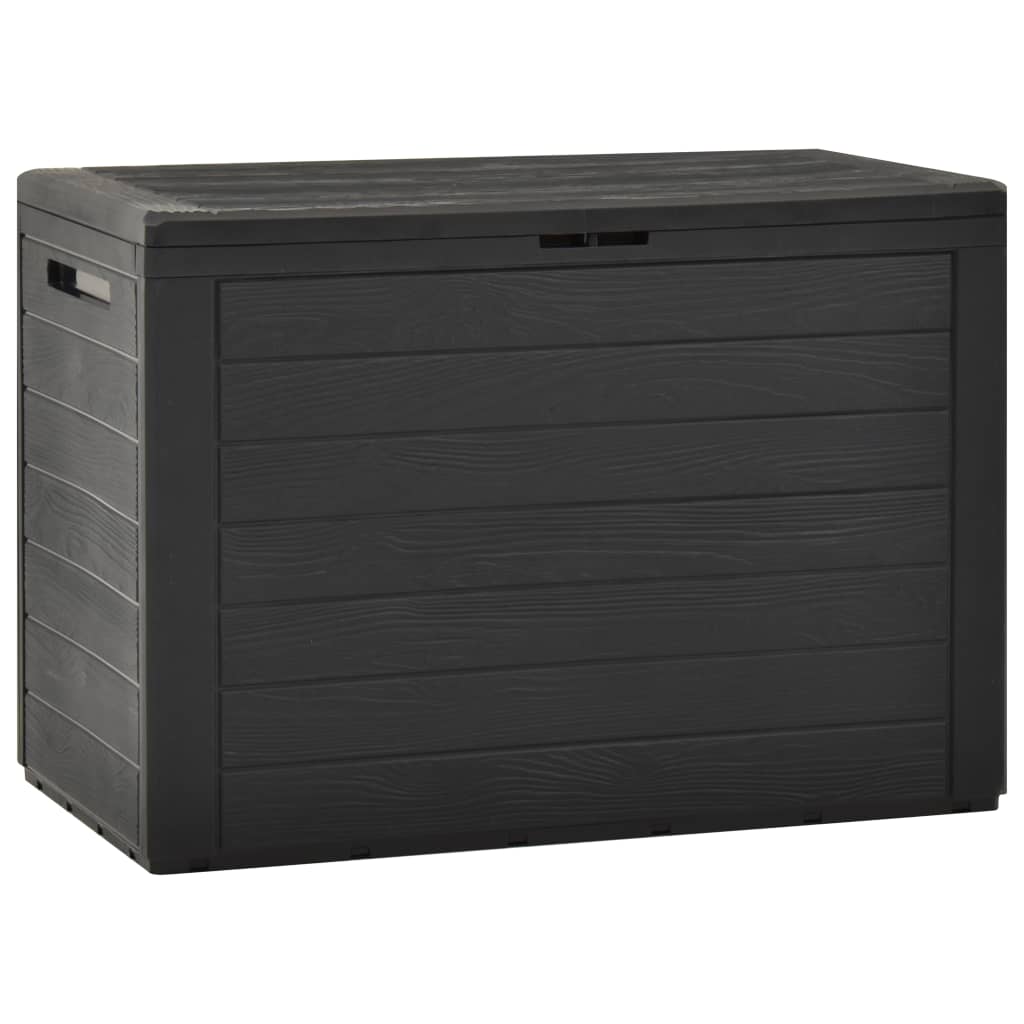 Boîte de rangement de jardin Coffre de rangement Anthracite 78x44x55