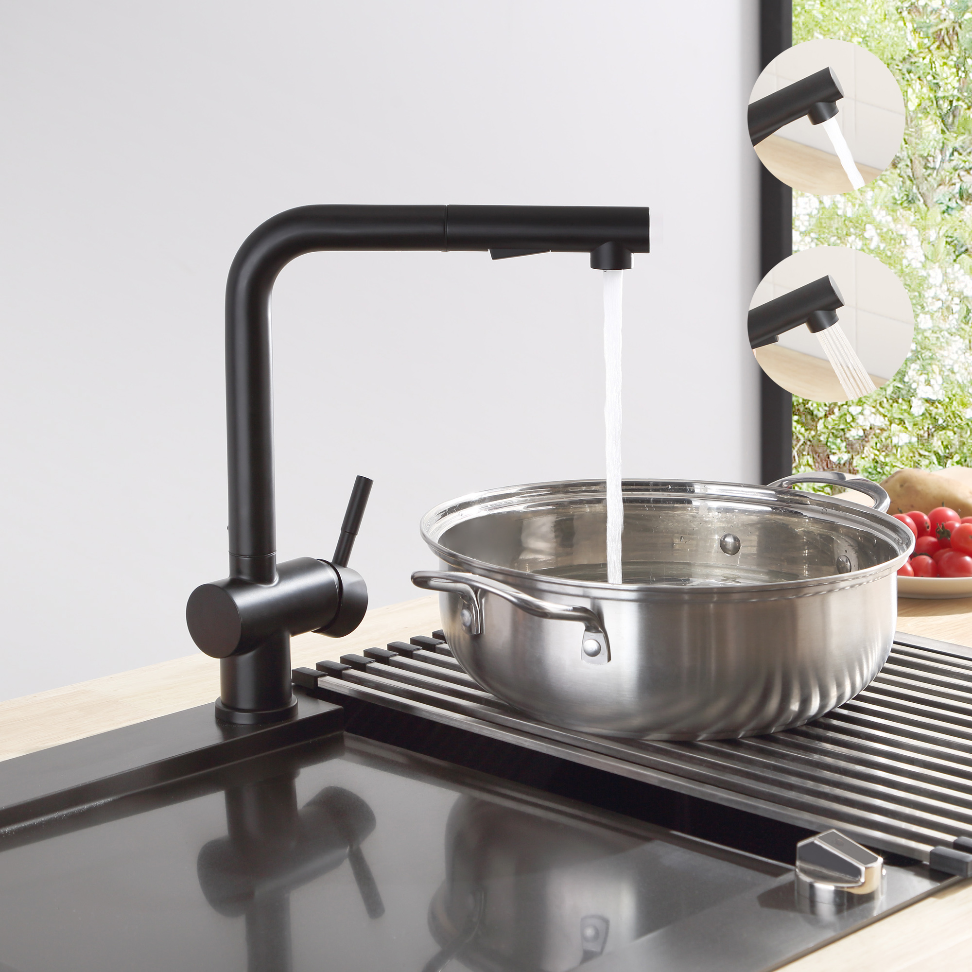 Cecipa MAX Mitigeur Cuisine Avec Douchette Extractible Robinet De