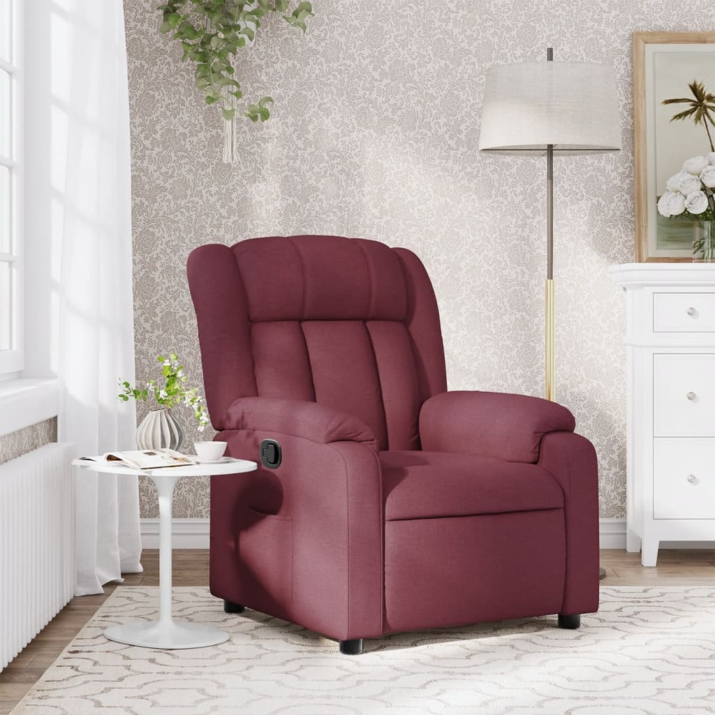 Maison Exclusive Fauteuil Inclinable Rouge Bordeaux Tissu Leroy Merlin