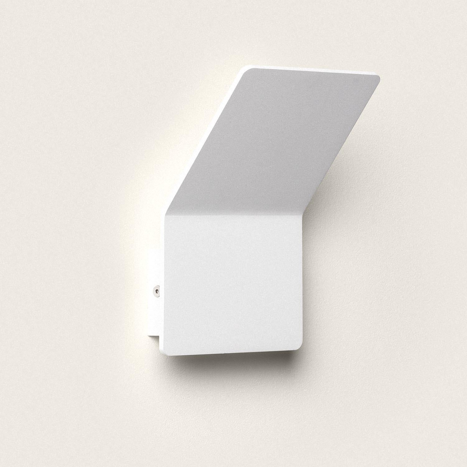 Ledkia Aplique de Pared LED 6W de Aluminio Lerna Blanco Blanco Cálido