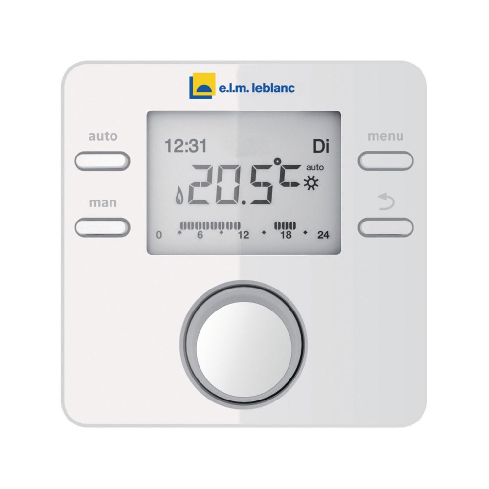 Thermostat Dambiance Filaire Modulant Programmable Cr Elm Leblanc