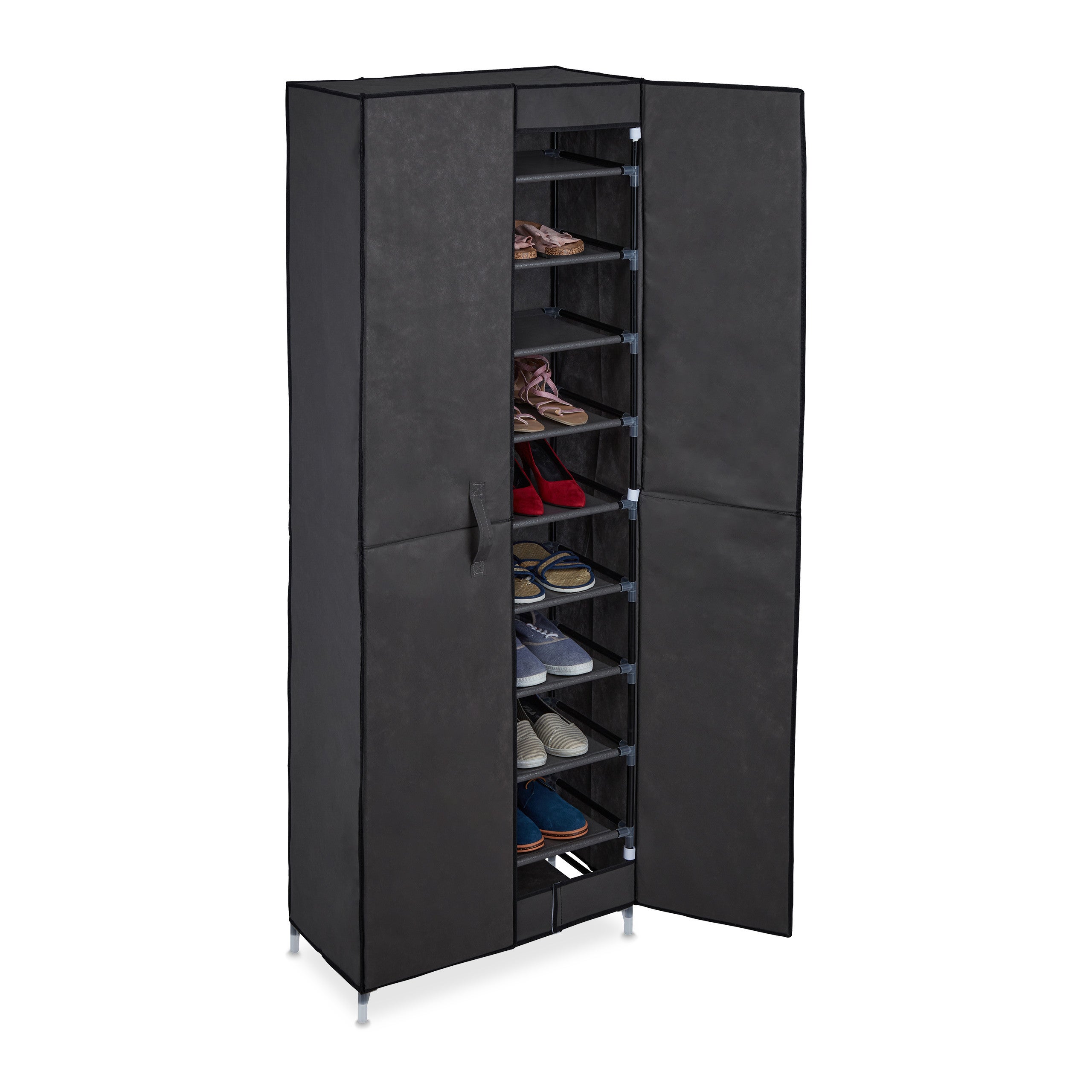 Relaxdays Armoire Chaussures Paires Portes Magn Tiques Syst Me