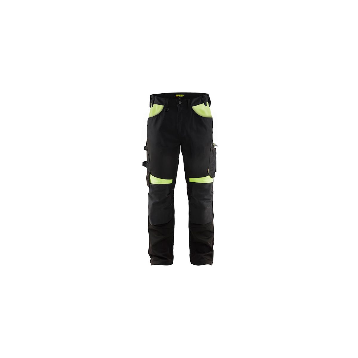 Pantalon Artisan Sans Poches Flottantes Noir Jaune Fluo Blaklader