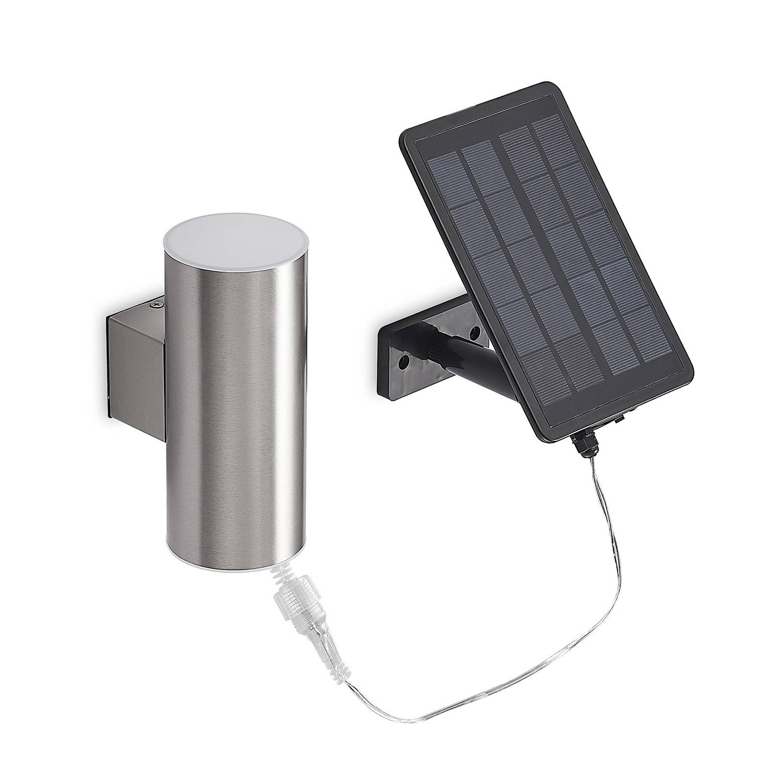 Lindby Maurun Applique Solaire Led Argent E Lampe Solaire Borne