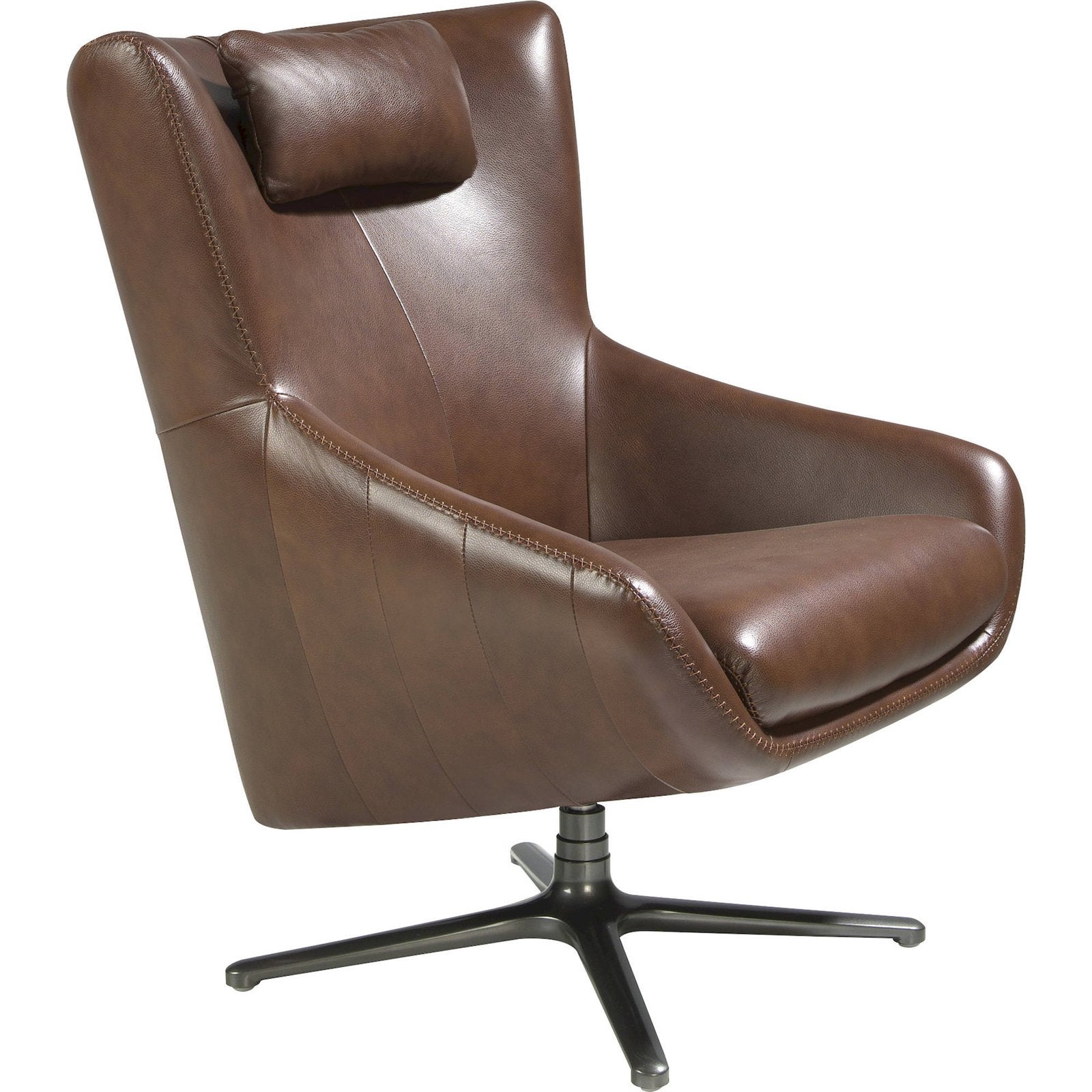 Fauteuil Pivotant En Cuir Angel Cerda Design Moderne 76 X 90 X 100 Cm