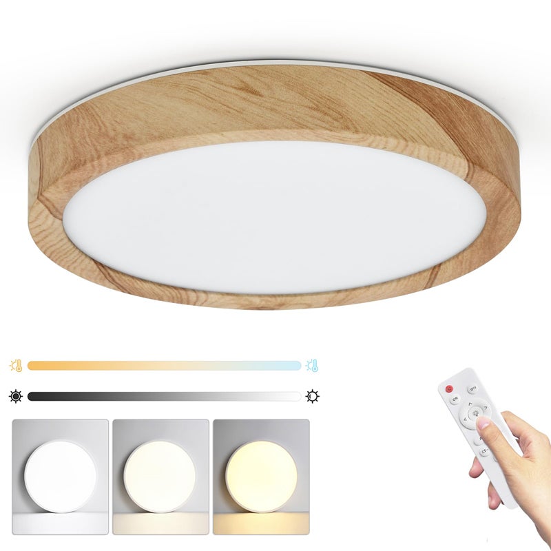 Plafonnier Led Encastr Grain De Bois Intensit Variable