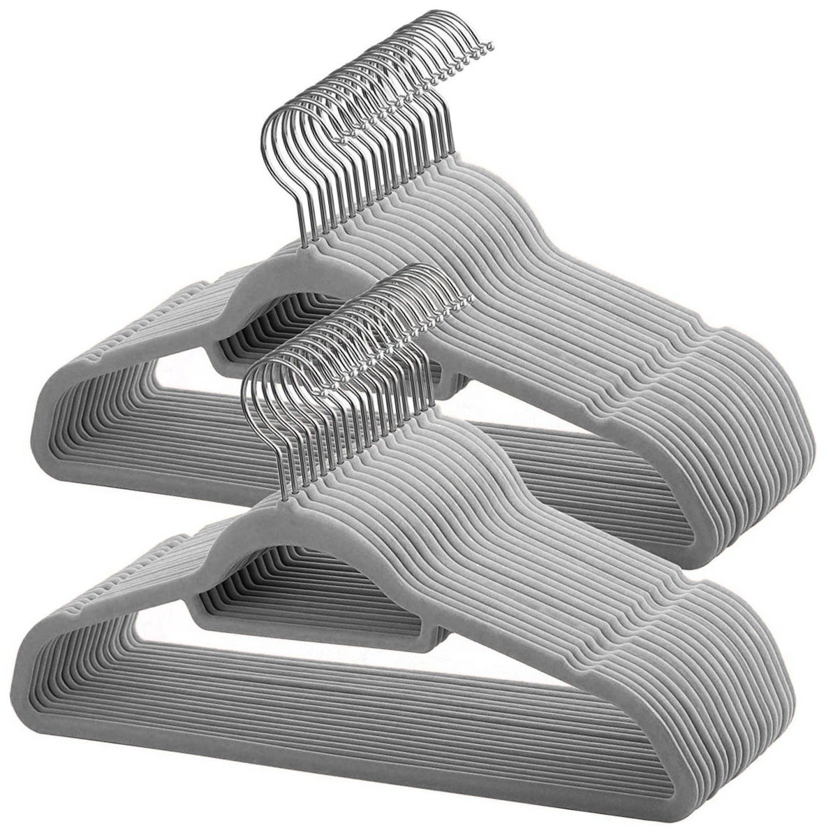 Set Van Anti Slip Kleerhangers Dunne Kledinghangers Met Fluweel