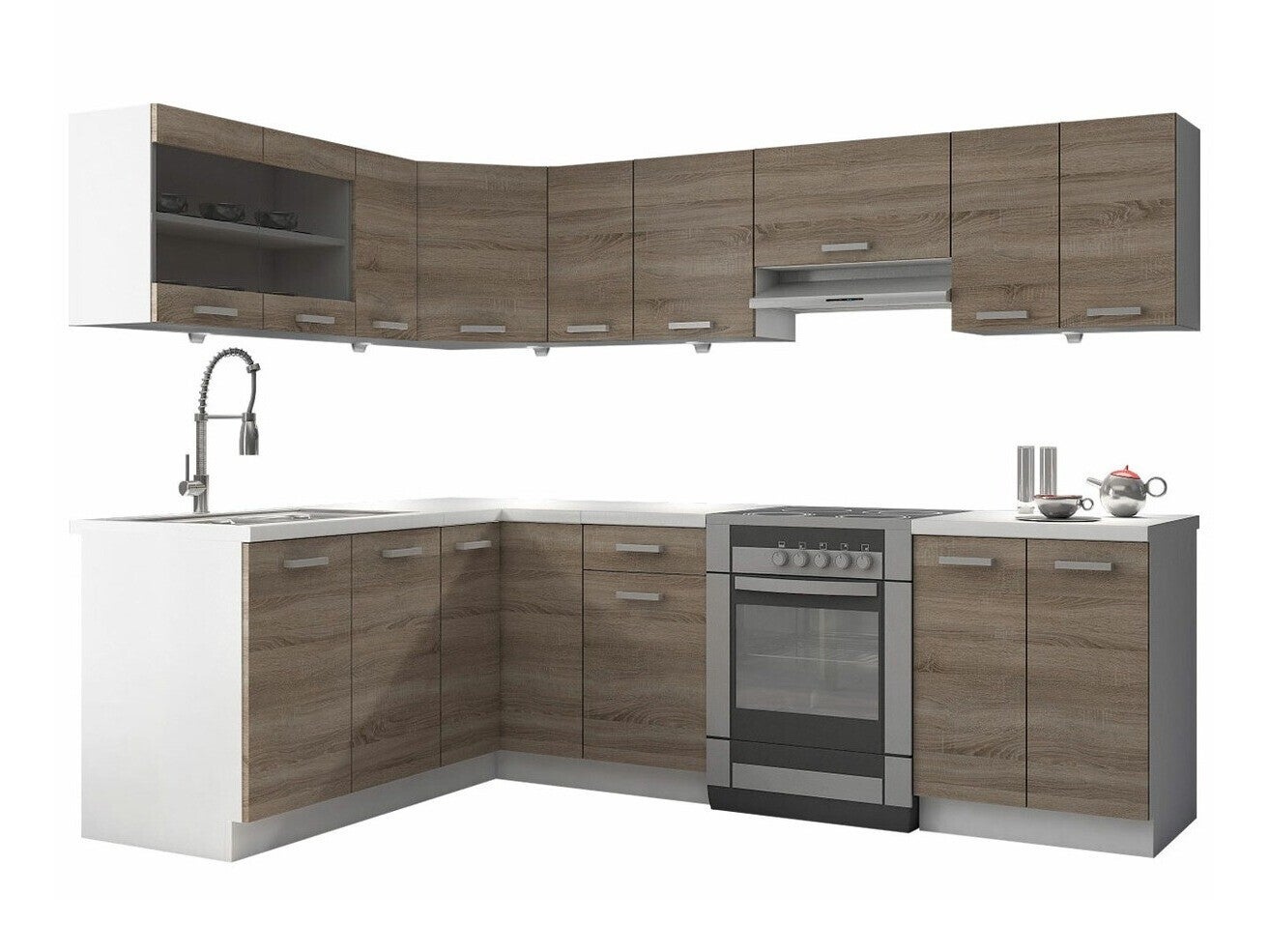 Conjunto De Cocina Tucson 164 169cm Encimera Aglomerado Laminado