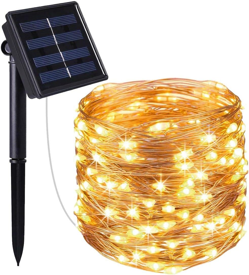 Guirlandes Lumineuse Solaire Extérieure 100LED 11M 8 Modes IP65