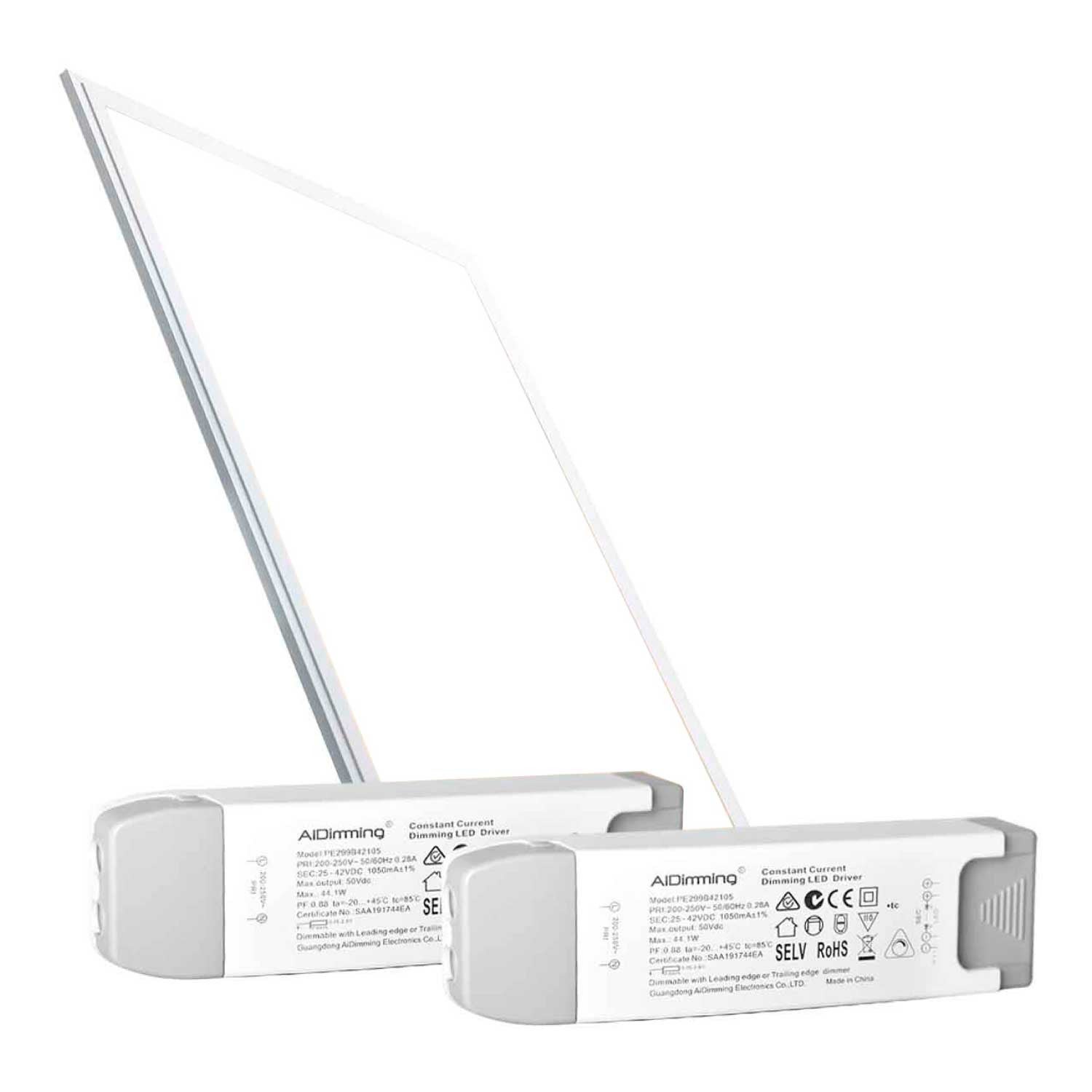 Panneau LED Encastrable 120x60 Dimmable TRIAC 72W UGR19 Blanc