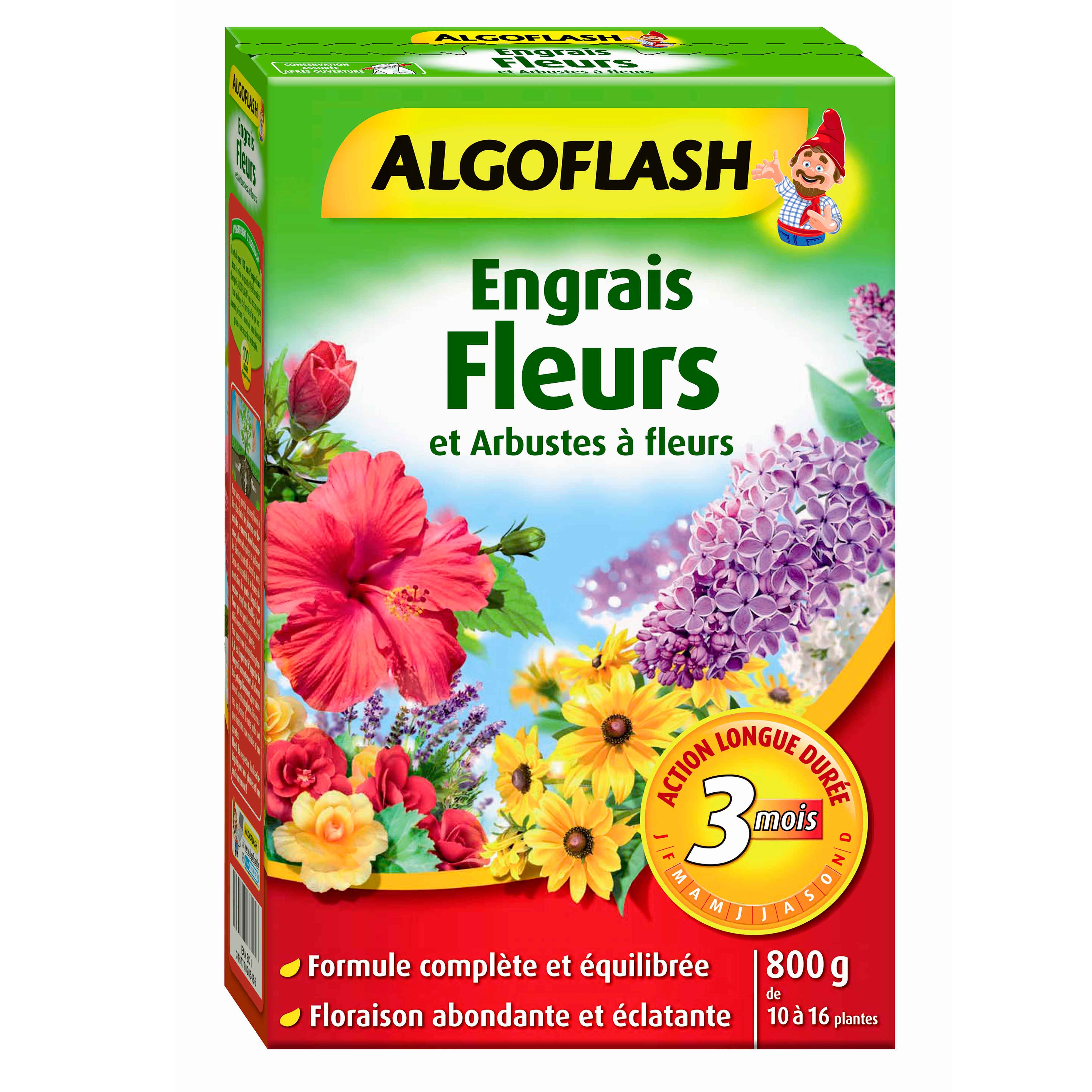 Engrais Fleurs Arbustes Action Prolong E Algoflash Leroy Merlin