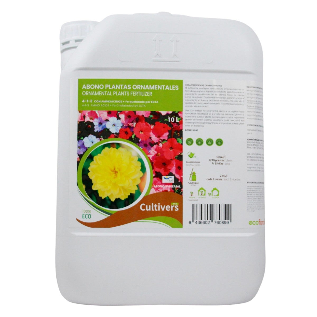 Cultivers Fertilizante Para Plantas Ornamentales Ecol Gico L Abono