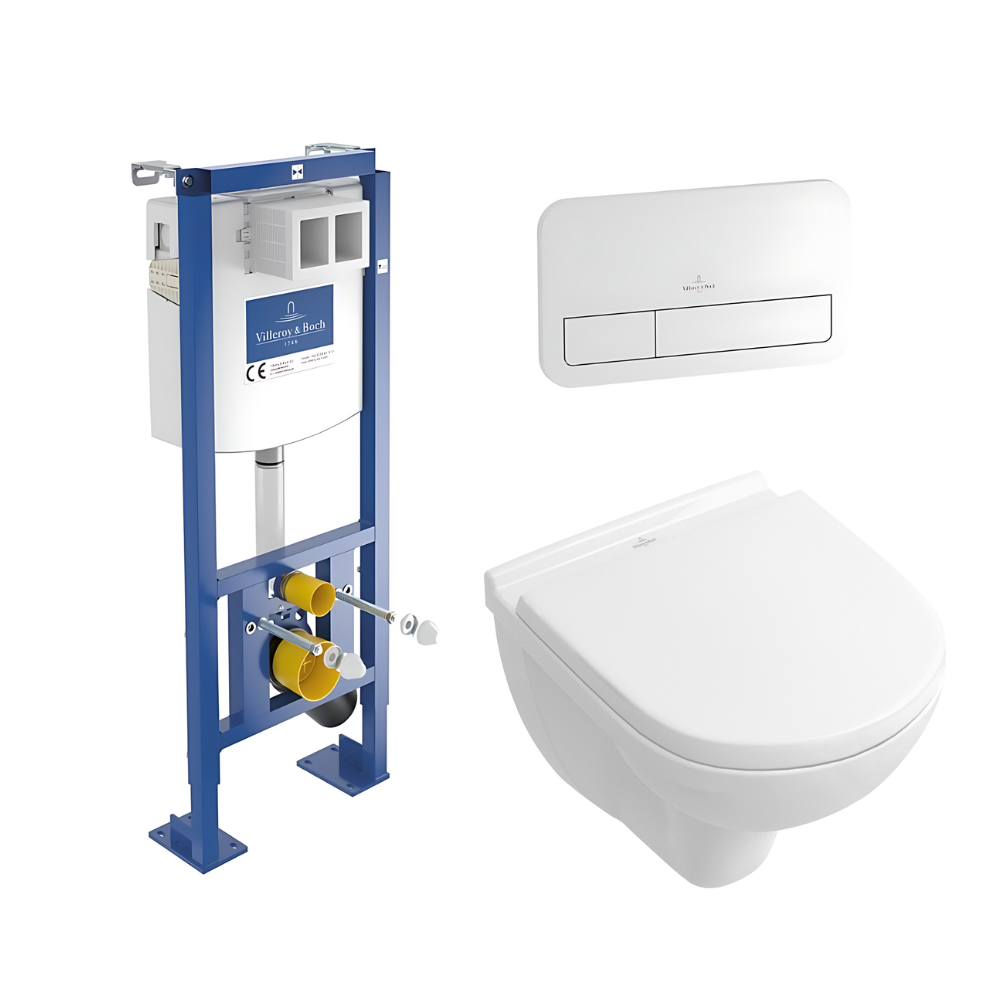 Pack Wc Suspendu Compact Sans Bride Villeroy Et Boch O Novo Abattant