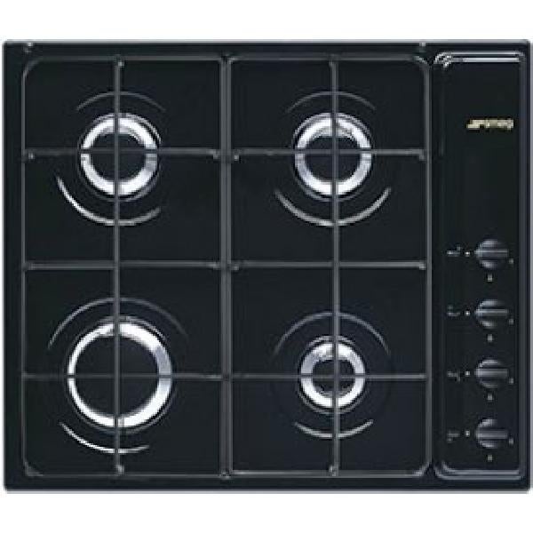 Smeg S64SN plaque Noir Intégré placement Gaz 4 zone s Leroy Merlin