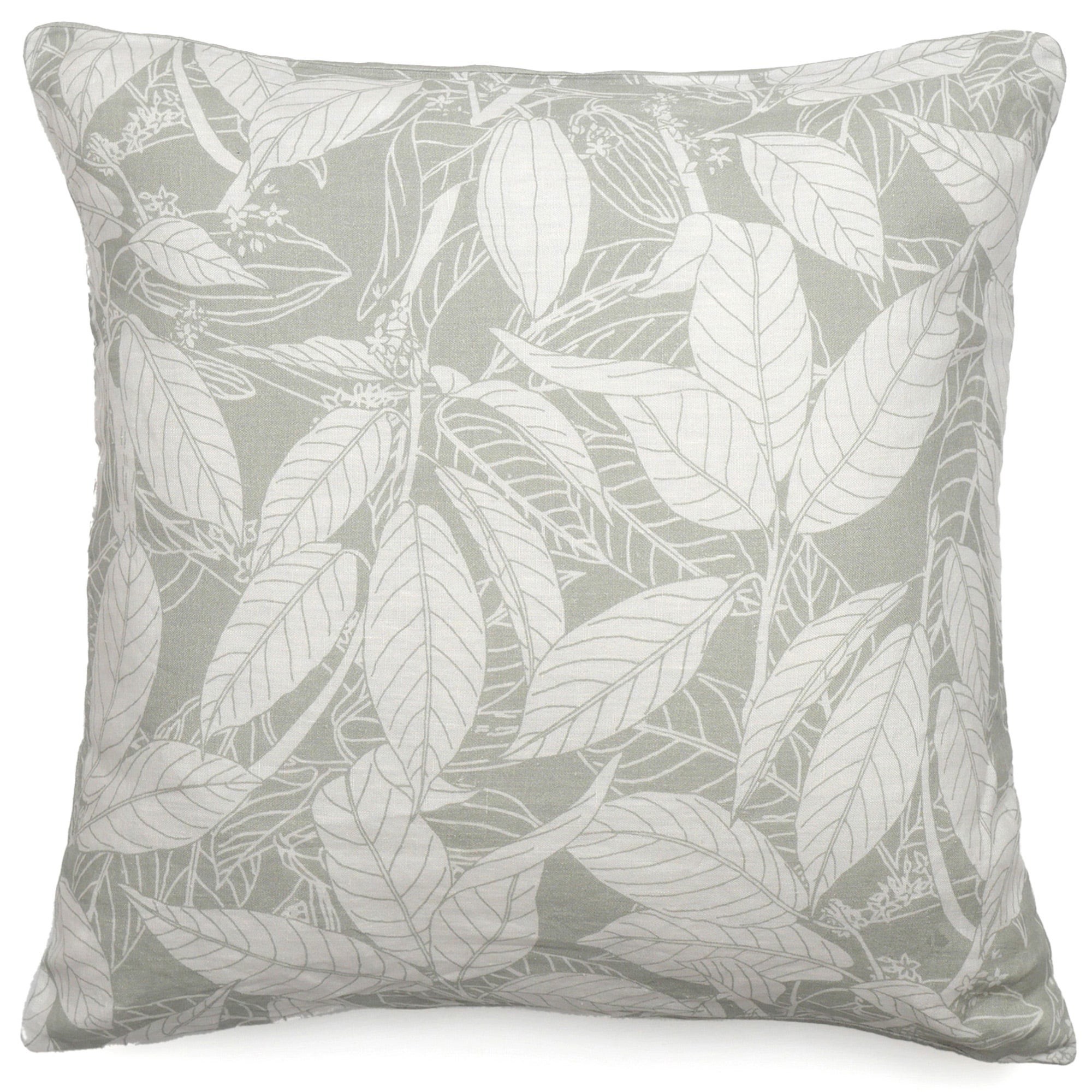 Housse De Coussin X Cm En Lin Lav Imprim V G Tal Helios Gris