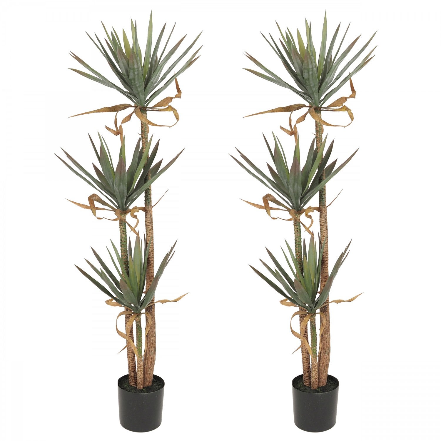 Yucca Artificiel 165cm Lot De 2 Leroy Merlin