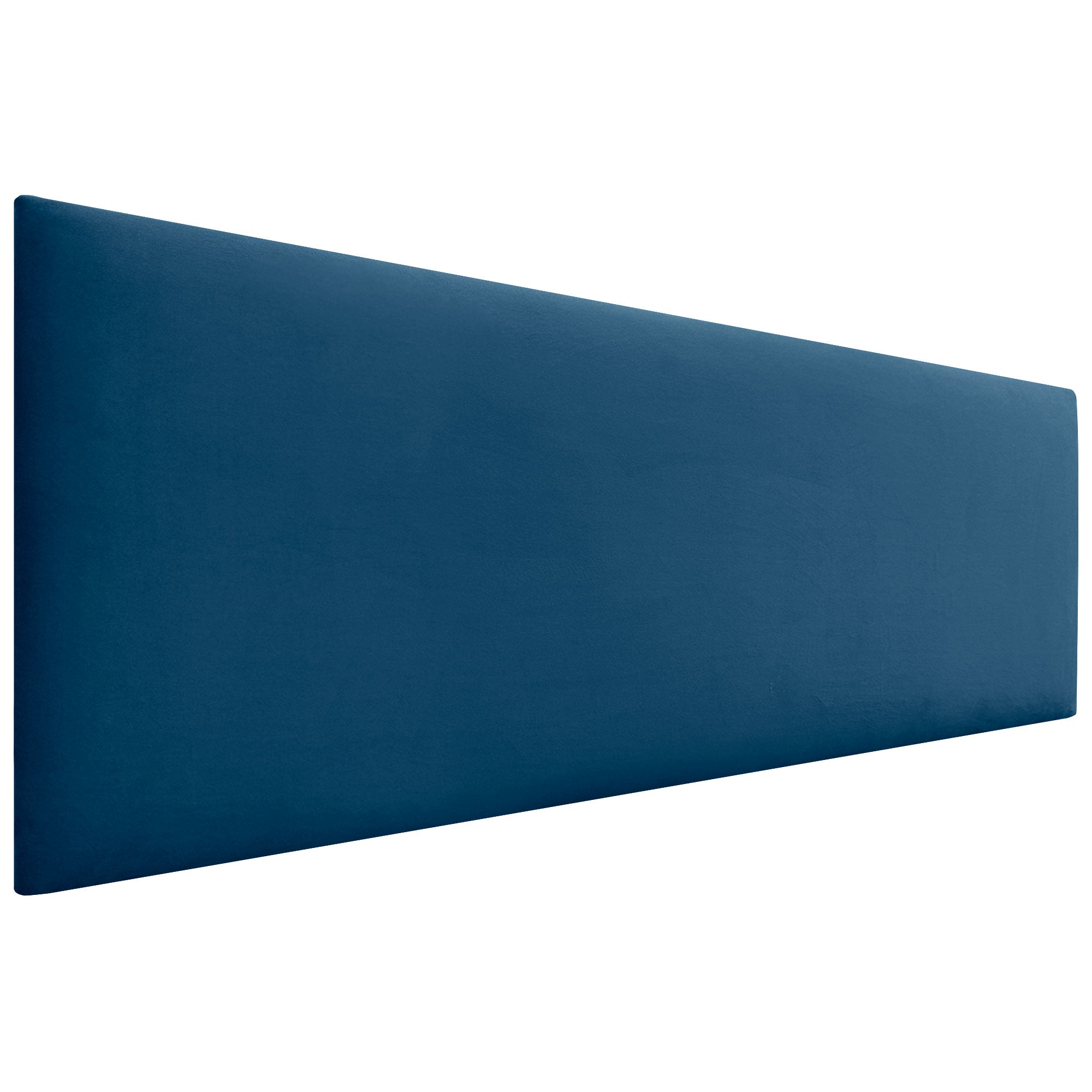 DHOME Cabecero De Terciopelo Liso 150x60 Camas 150 160 Azul Leroy