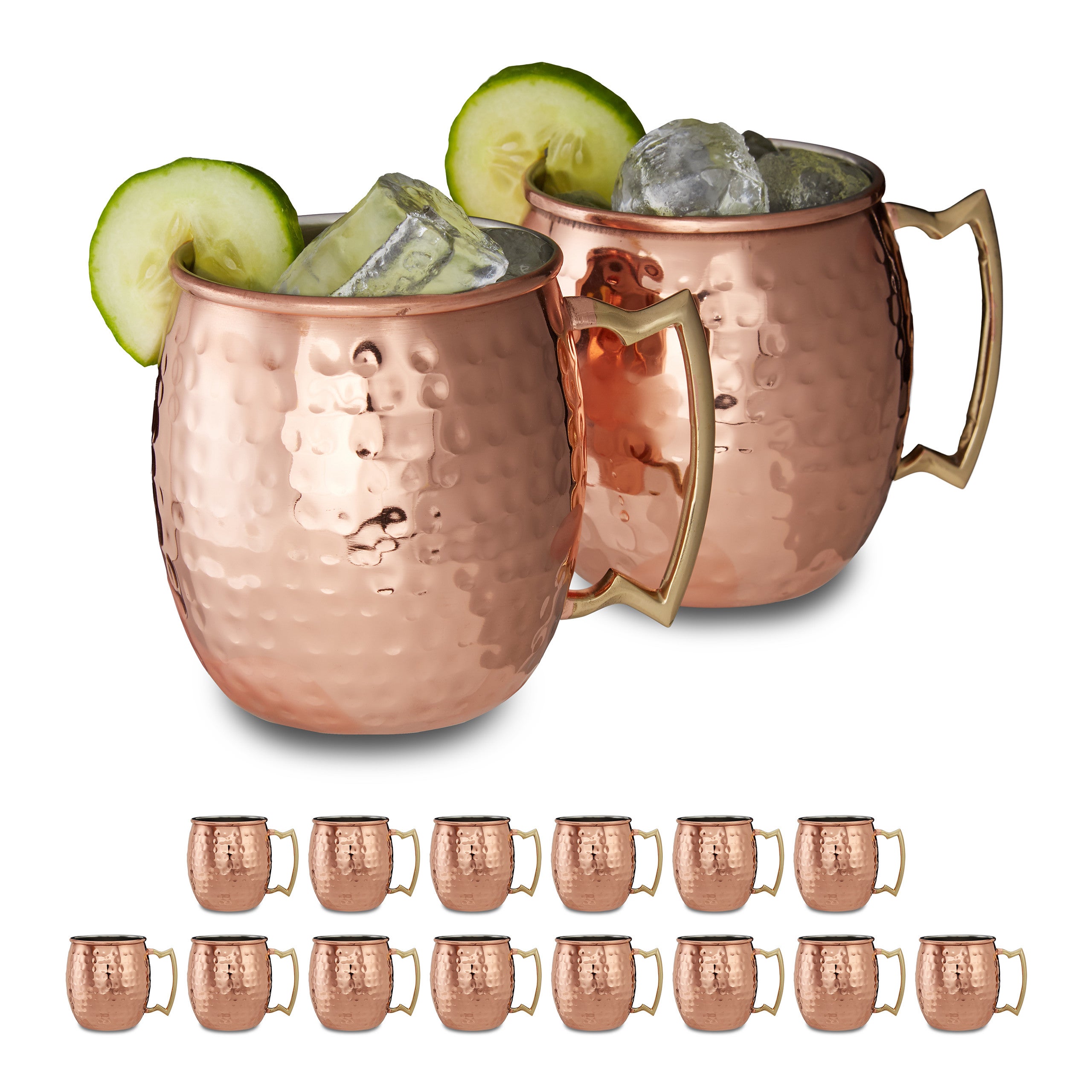 Relaxdays Verre Moscow Mule En Lot De Pour Cocktails Boissons