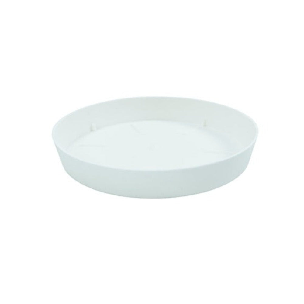 Plastiken TES Plato Redondo Ø14 cm TES para Macetas de 18 cm Blanco