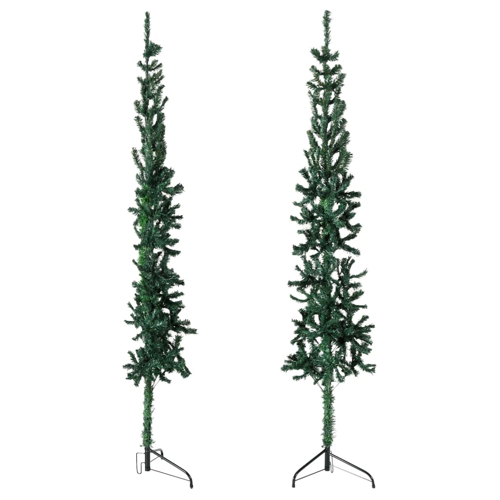 Demi Sapin De No L Arbre De No L Artificiel Mince Avec Support Vert