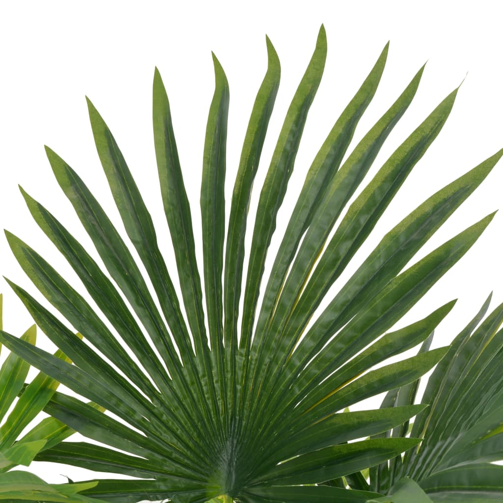 Planta Artificial Palmera Con Macetero Cm Verde Leroy Merlin