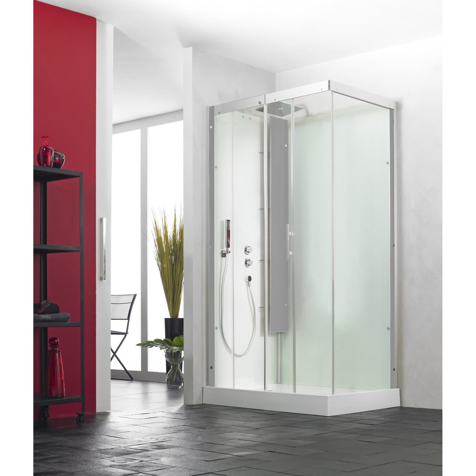 Cabine De Douche Kinedo HORIZON 120x91 Hauteur Bac 17 5 Cm Mitigeur TH