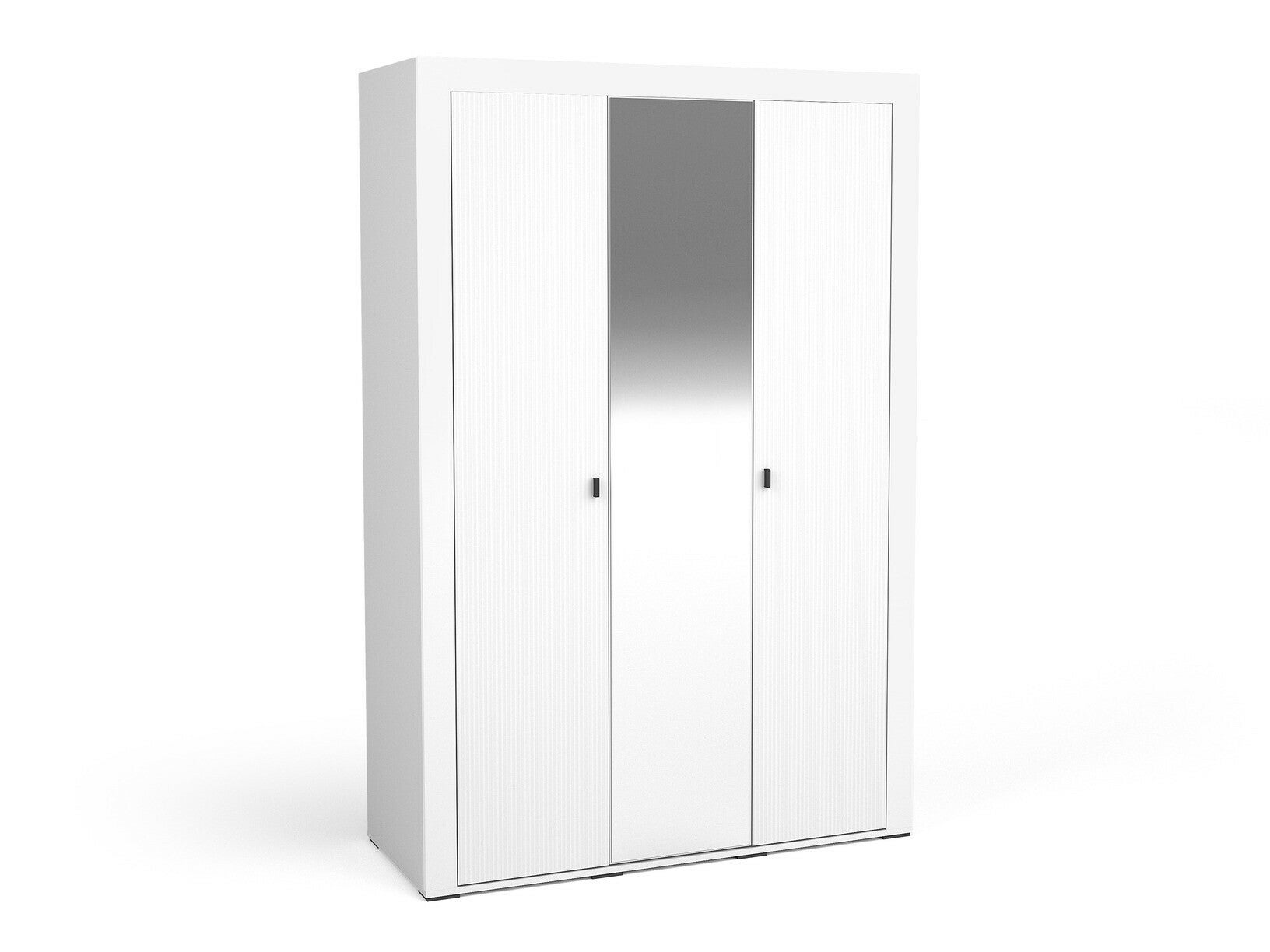 Armoire Ogden S101 Mat Blanc Noir 206x138x56cm Portes D Armoire