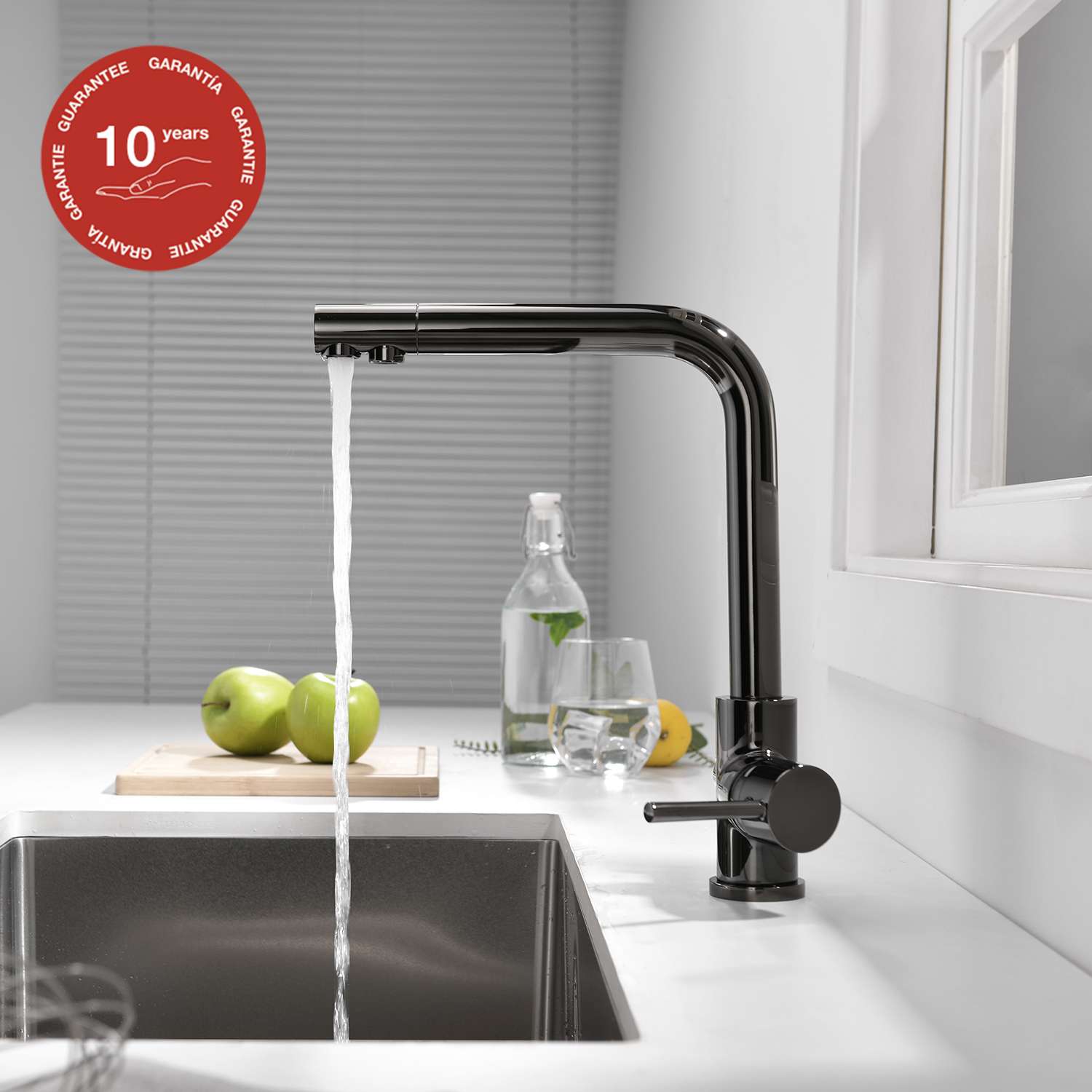 Grifo De Cocina Monomando Smosis V As Ca O Alto Sky Bath Cromo Serie