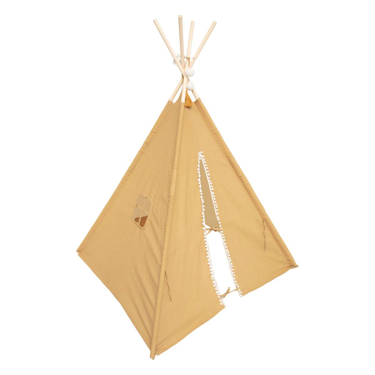 Atmosphera Tipi para niños Wapi algodón y álamo amarillo ocre