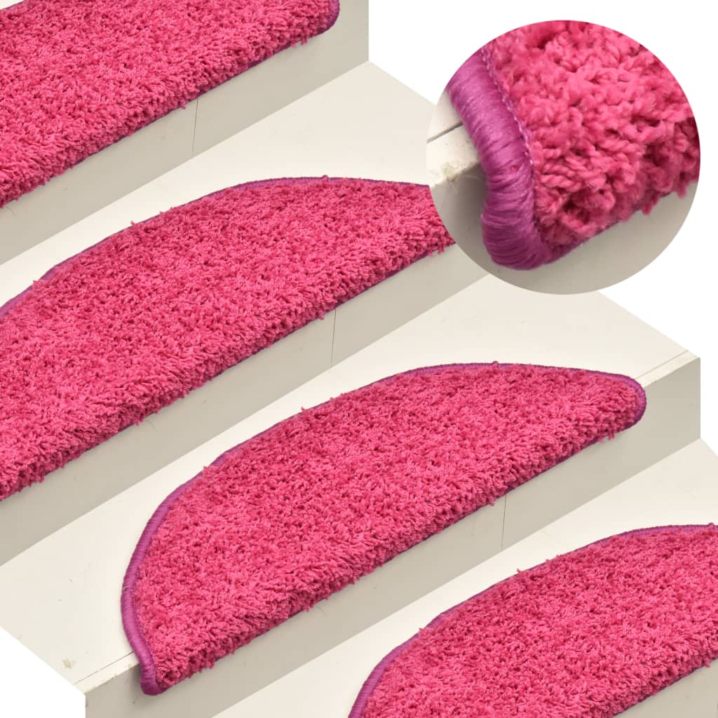 Tapis De Marches D Escalier 15 Pcs Paillasson D Escalier Rose 56x17x3