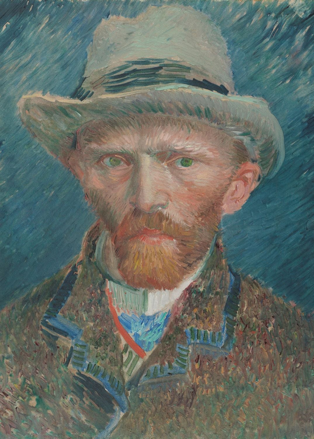 Fotomural Autorretrato De Vincent Van Gogh Azul X M Sanders