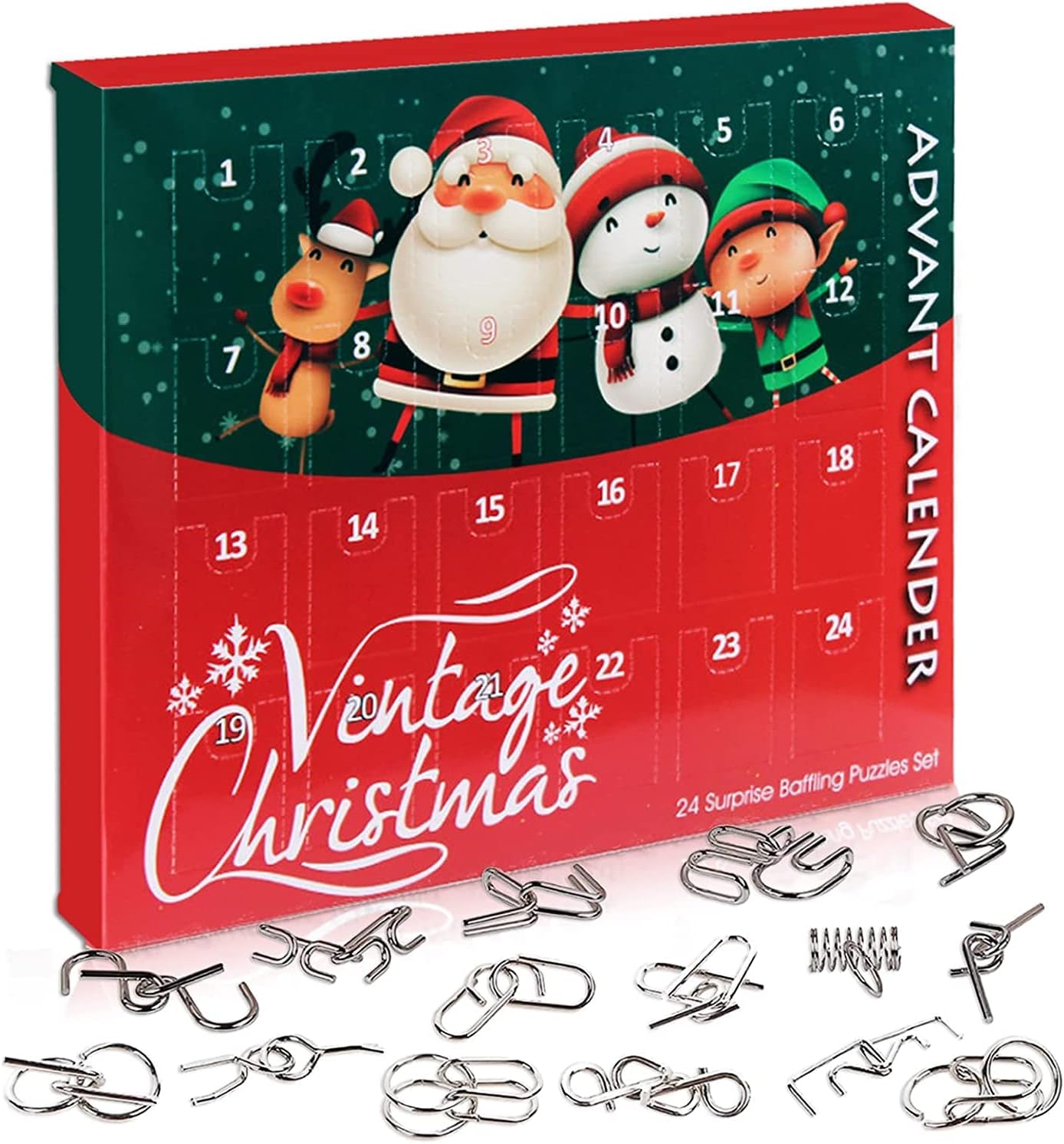 Calendrier De L Avent Puzzle En Fil De M Tal Jeu Ducatif