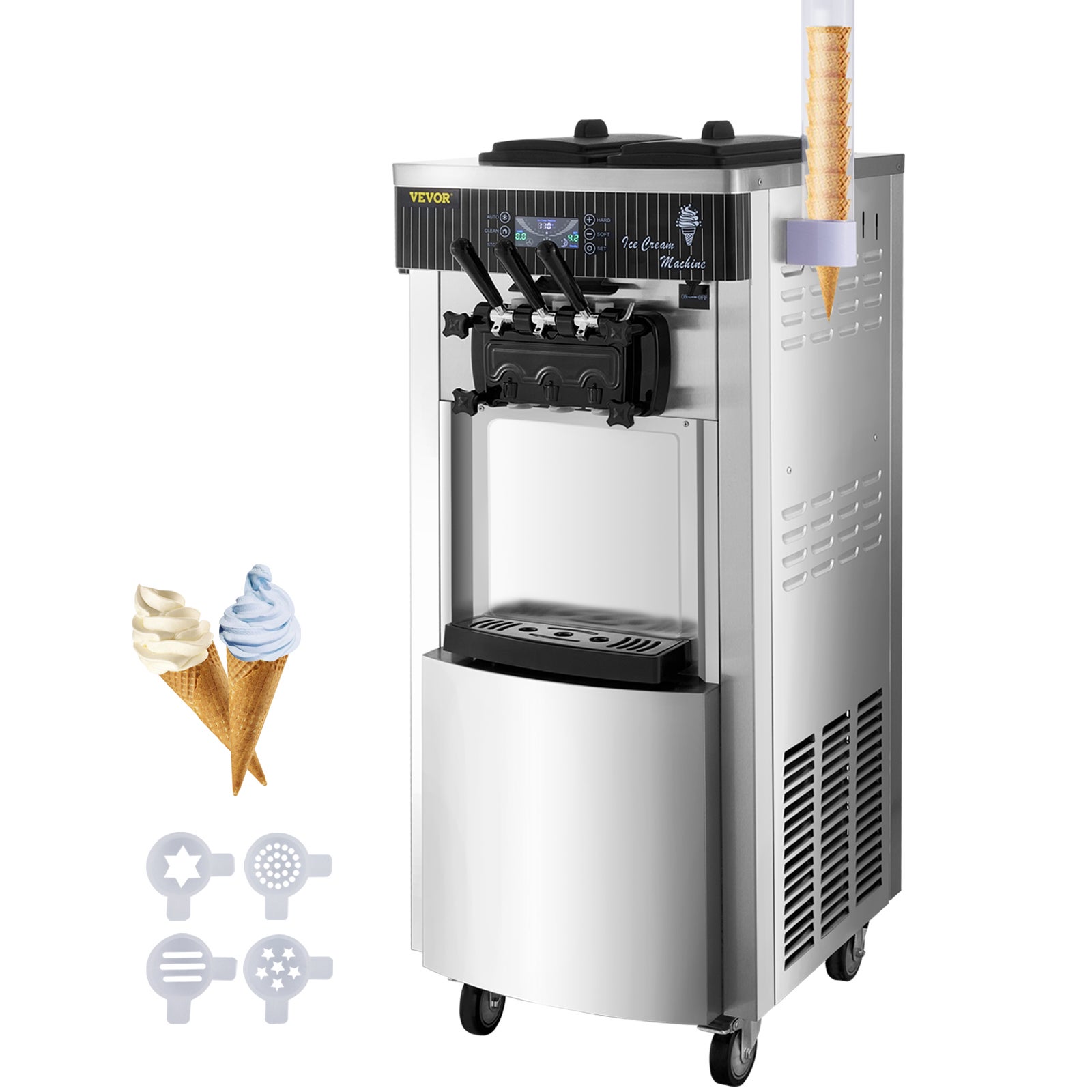 Vevor Machine A Creme Glacee Enfant Verticale Professionnel Sorbetiere