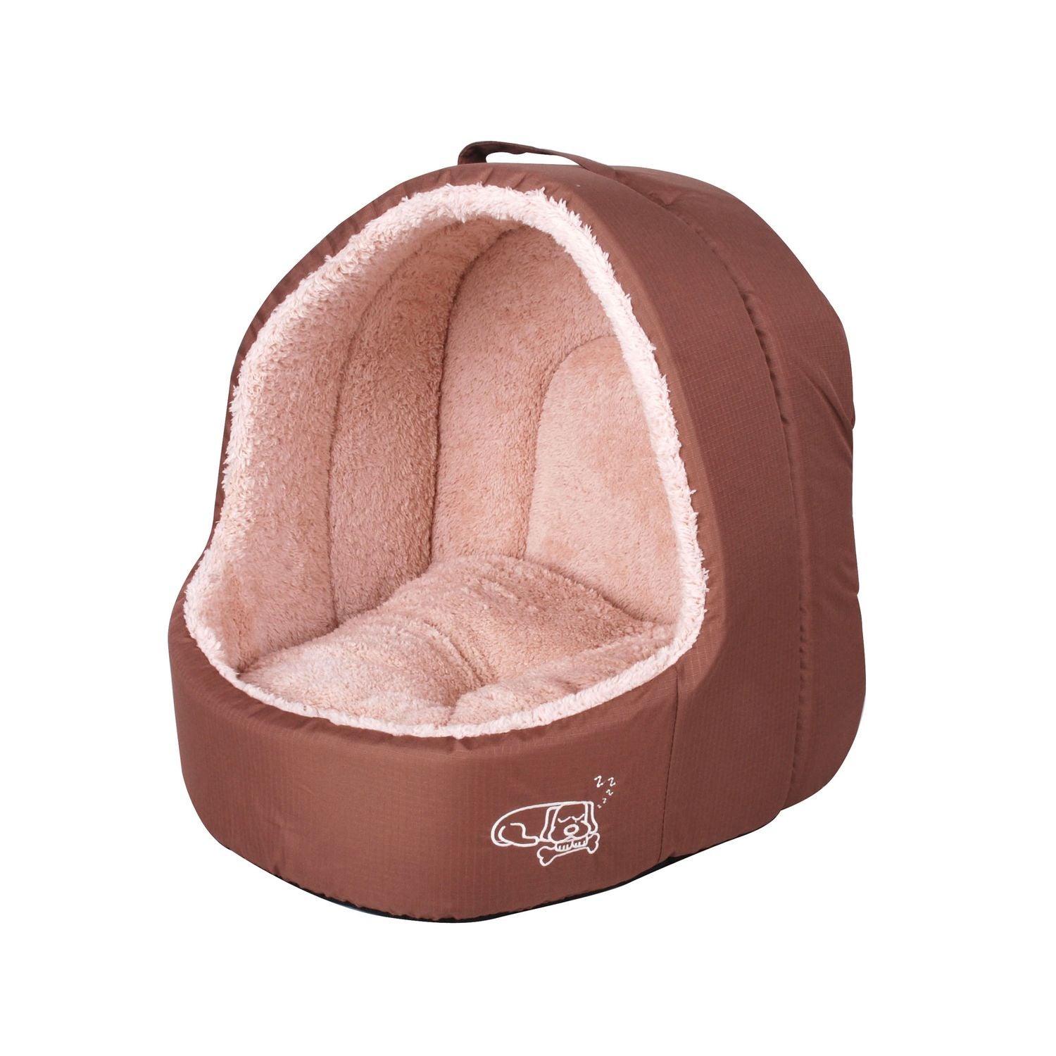 Panier Pour Chien En Polaire Igloo Taille S Marron Leroy Merlin